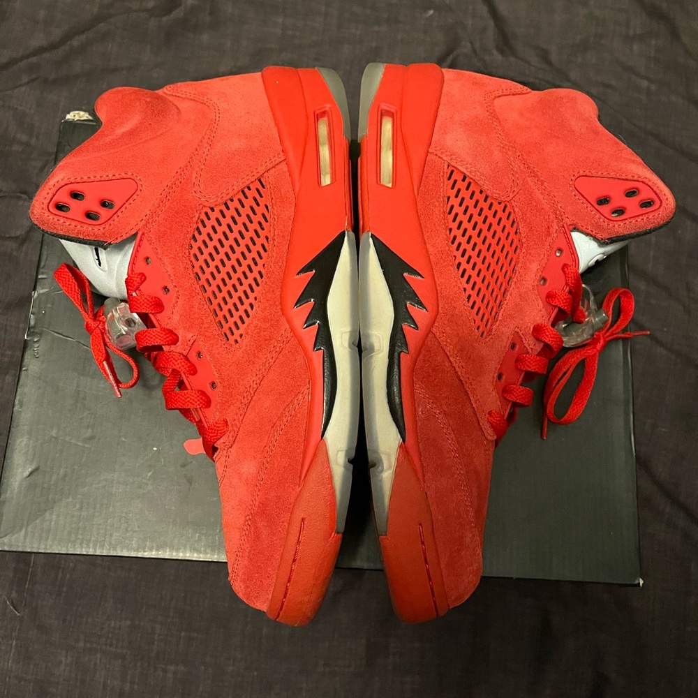 Red suede Retro 5